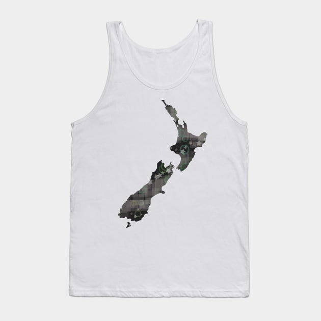 Country Silhouette - New Zealand Tank Top by diffrances